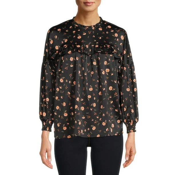 The Get Women's Flowy Print Top | Walmart (US)