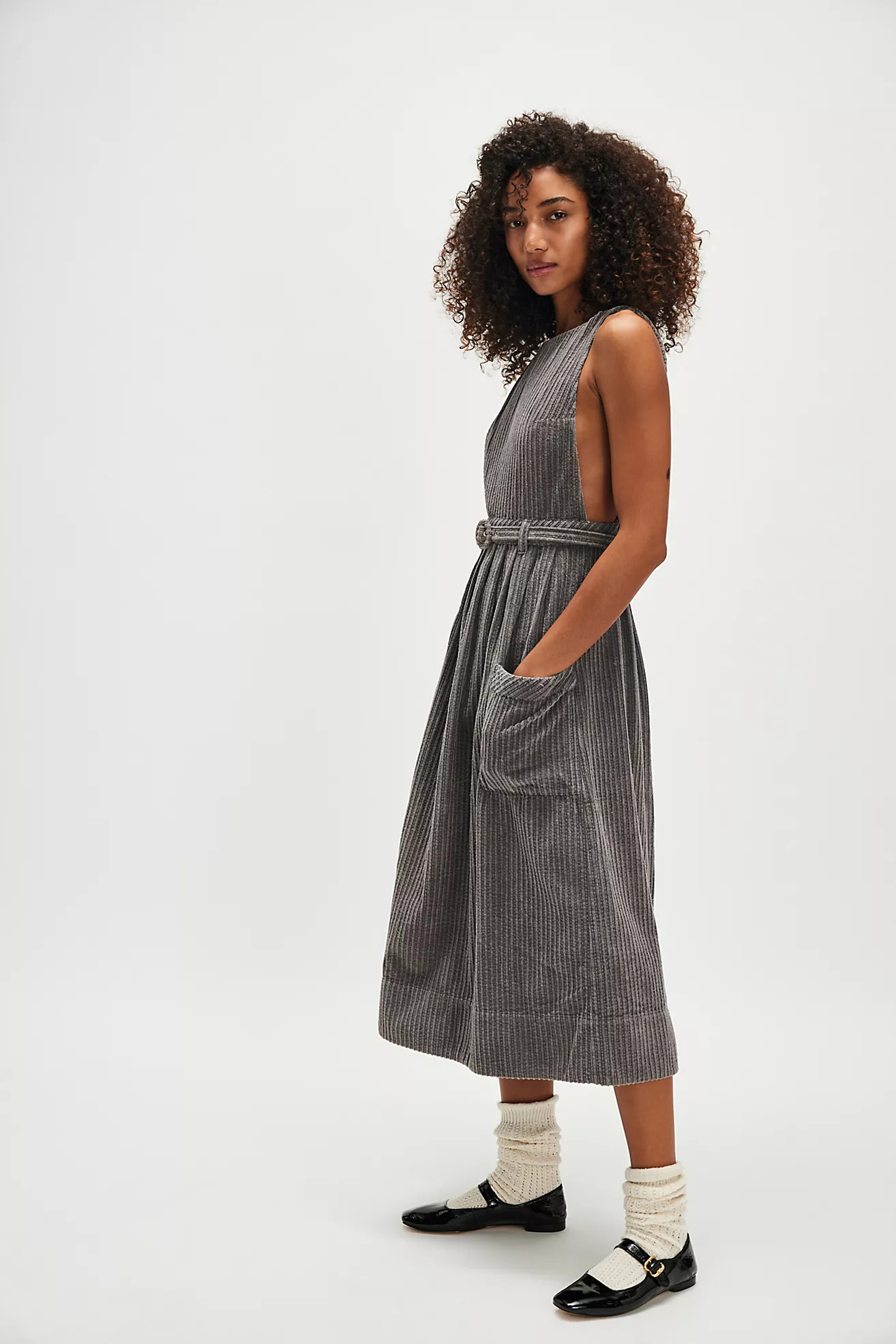 The Other Side Corduroy Midi Dress | Free People (Global - UK&FR Excluded)
