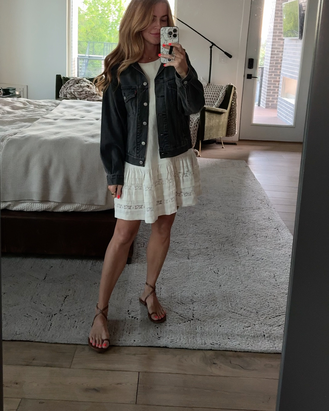 And of course this jean jacket, I searched high and low for the perfect one and this one is it! I sized down to an XS and it’s perfect. 30% off sitewide this weekend! @levis