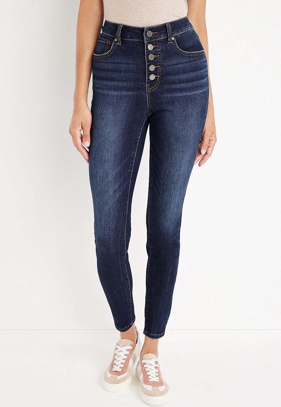 m jeans by maurices™ Everflex™ Super Skinny High Rise Jean | Maurices