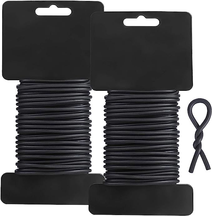 Tenn Well 3.5mm Soft Garden Wire Ties, 52 Feet Black Plant Training Wires for Tomato Plants, Clim... | Amazon (US)