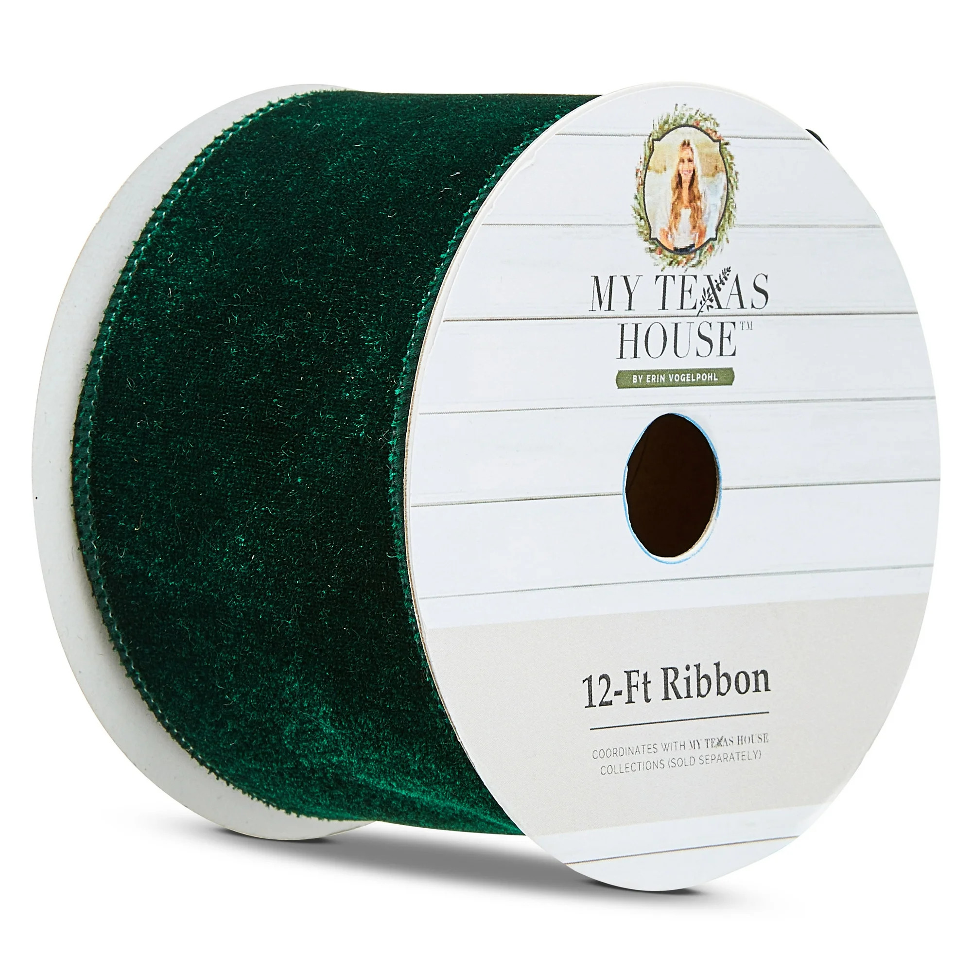 Green Velvet Ribbon, 12', by My Texas House | Walmart (US)