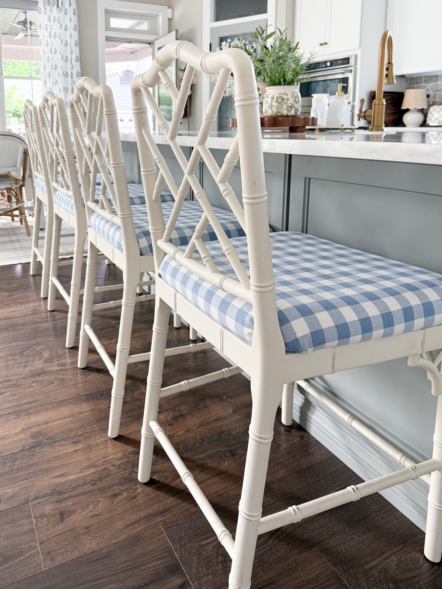 I recently covered our barstool cushions in this gorgeous Serena & Lily fabric. A great way to get the look for less! Also linking the fabric protectant spray I used to make future clean-ups easier!

#LTKHome