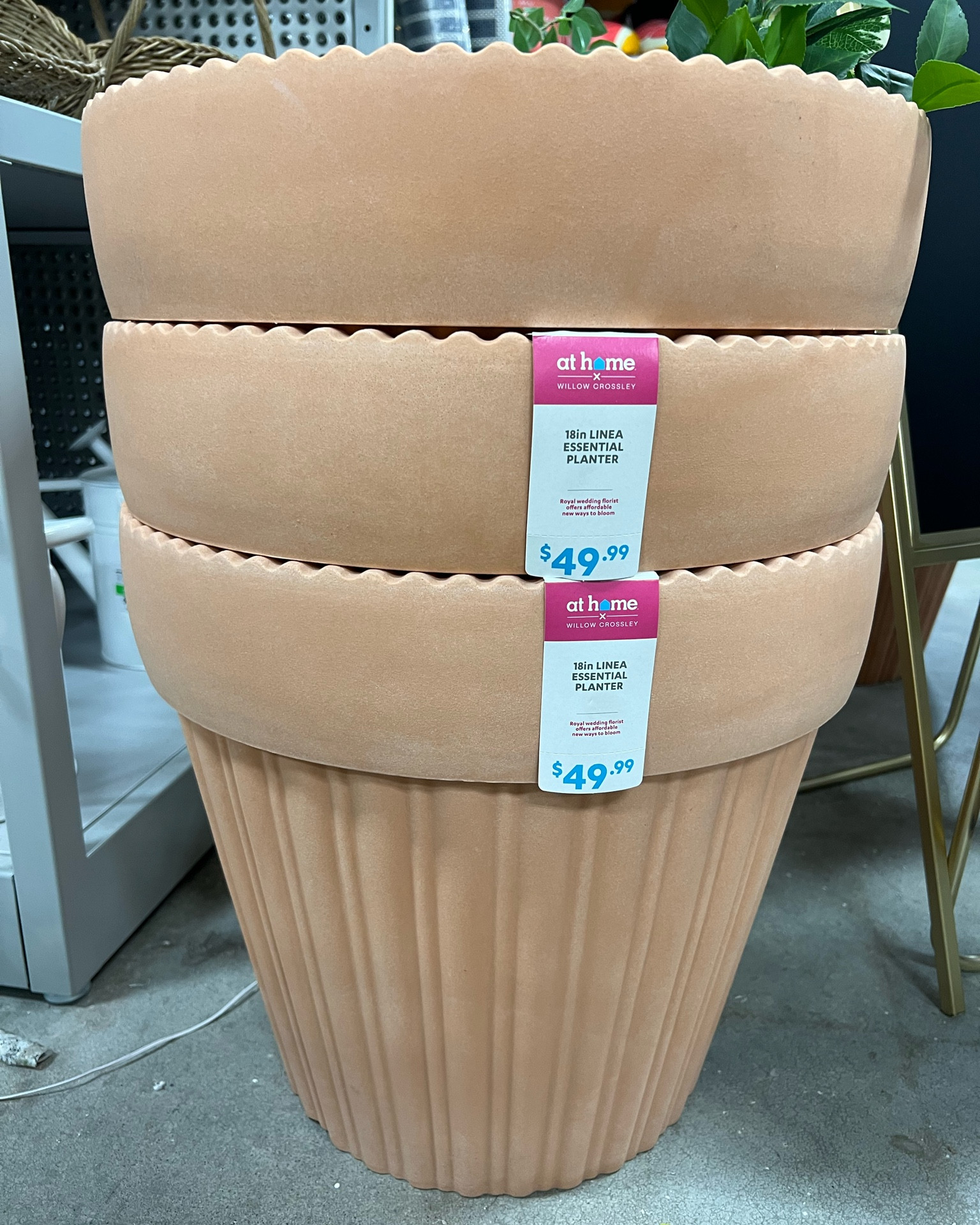 Oversized scalloped edges + ribbed planter pots // outdoor decor // patio // front porch // spring // summer // 

#LTKSeasonal #LTKhome #LTKunder100