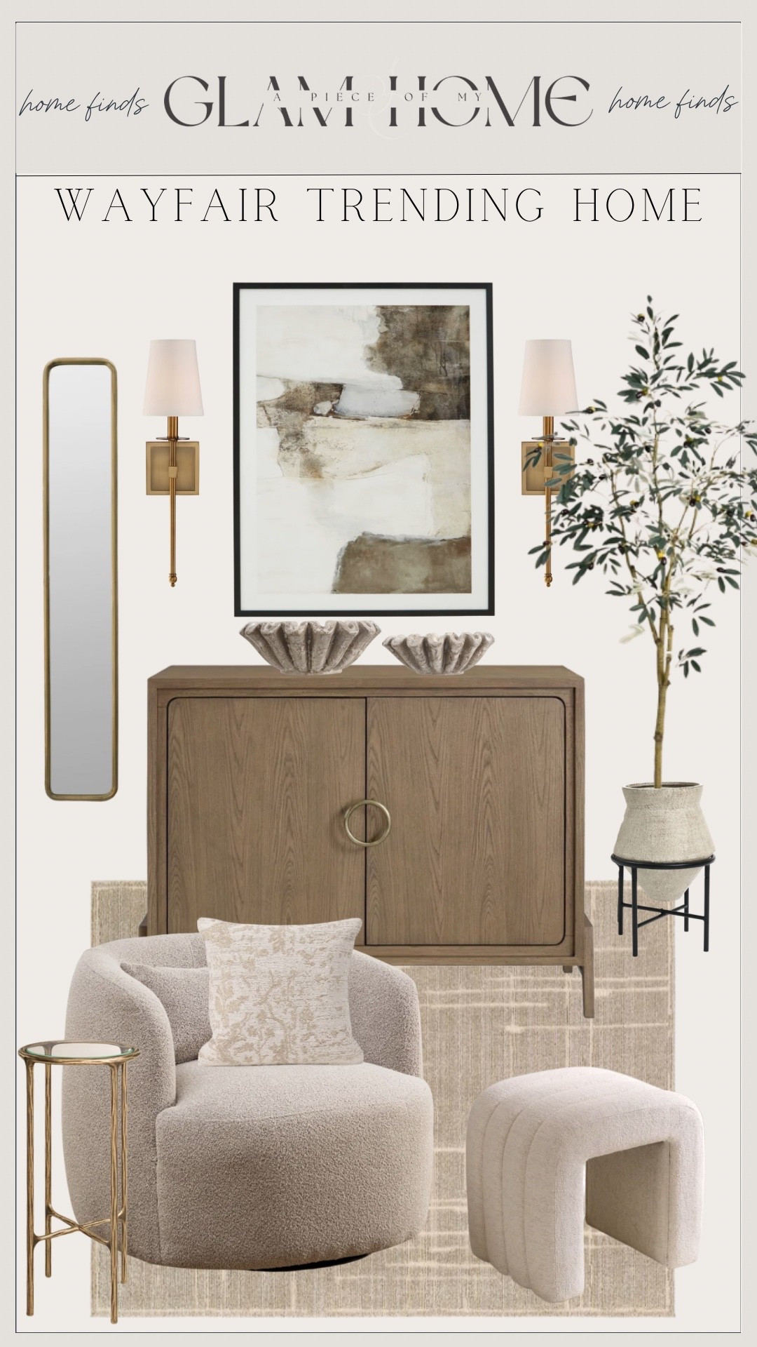 Wayfair trending home! 

Wayfair living room, Wayfair home decor, living room inspiration, neutral living room decor, modern living room, cozy living room, organic modern living room, transitional living room, minimalist living room decor, modern farmhouse living room, contemporary living room, neutral home decor, textured home decor, warm neutral living room, beige living room decor, cream and tan decor, boucle accent chair, curved sofa, sectional sofa living room, performance fabric sofa, round coffee table, wood coffee table, travertine coffee table, fluted coffee table, area rug living room, neutral area rug, washable rug living room, throw pillows neutral, textured throw pillows, knit throw blanket, oversized floor lamp, table lamp living room, wall art neutral, abstract wall art, arched floor mirror, decorative vases neutral, ceramic vase decor, wood accents living room, open shelving decor, coffee table decor, styling shelves living room

#LTKSaleAlert #LTKHome #LTKU