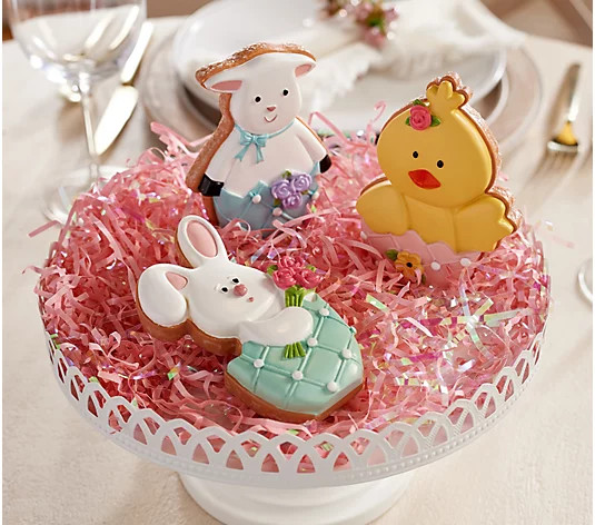 Set of 3 Easter Cookie Characters by Valerie | QVC