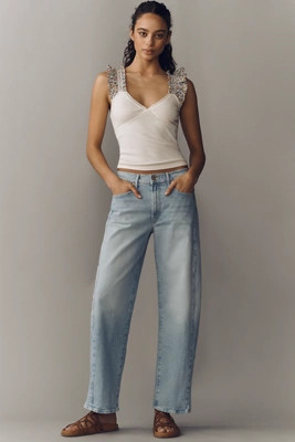 MOTHER The Half Pipe Hover Mid-Rise Tapered Jeans | Anthropologie (US)