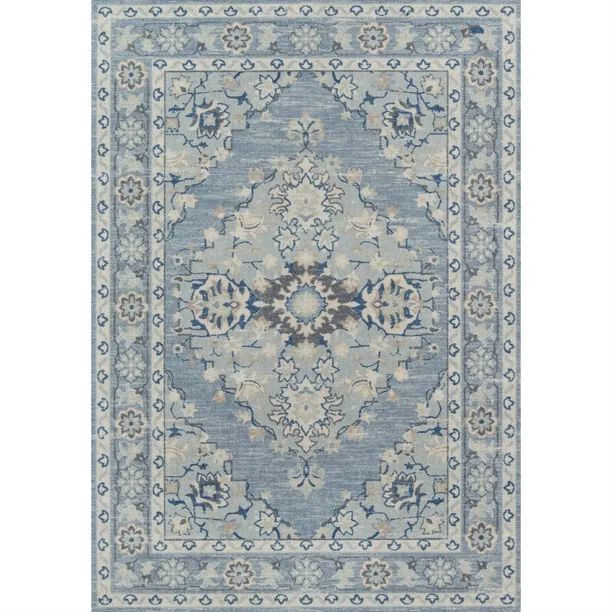 Momeni Anatolia Traditional Wool and Nylon Blue Area Rug 2' X 3' - Walmart.com | Walmart (US)