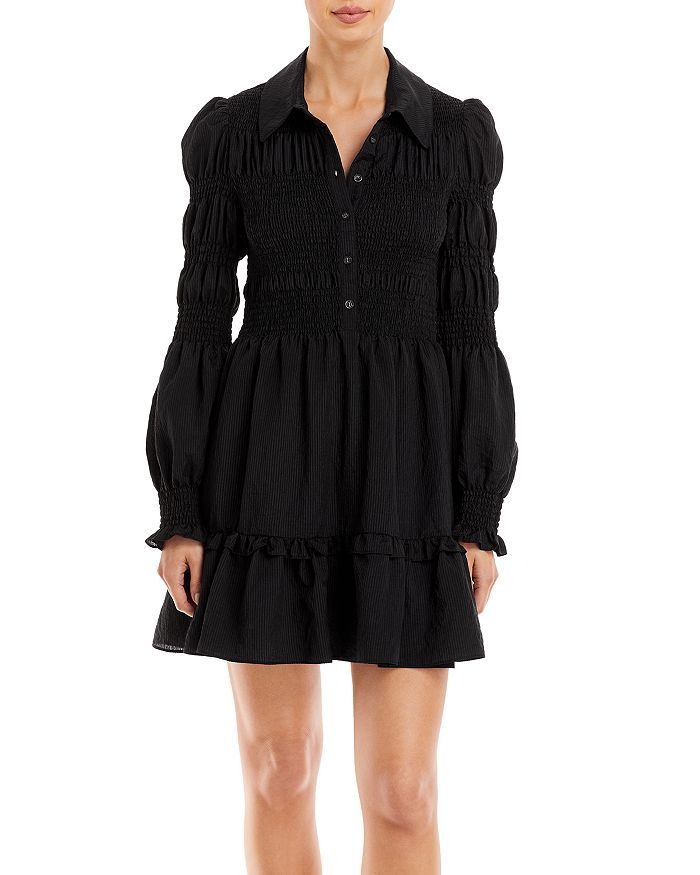 Smocked Mini Shirt Dress | Bloomingdale's (US)