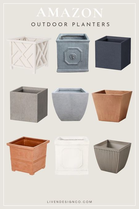 Square planter. Amazon outdoor planter. Front door planter. Resin planter. Concrete planter. Lattice planter. Aged planter. Terracotta planter. Planter box.  Lightweight planter. Flower pot. Spring decor. Patio decor. Tall planter. White planter pot. Modern planter.

#LTKSeasonal #LTKhome #LTKfindsunder100