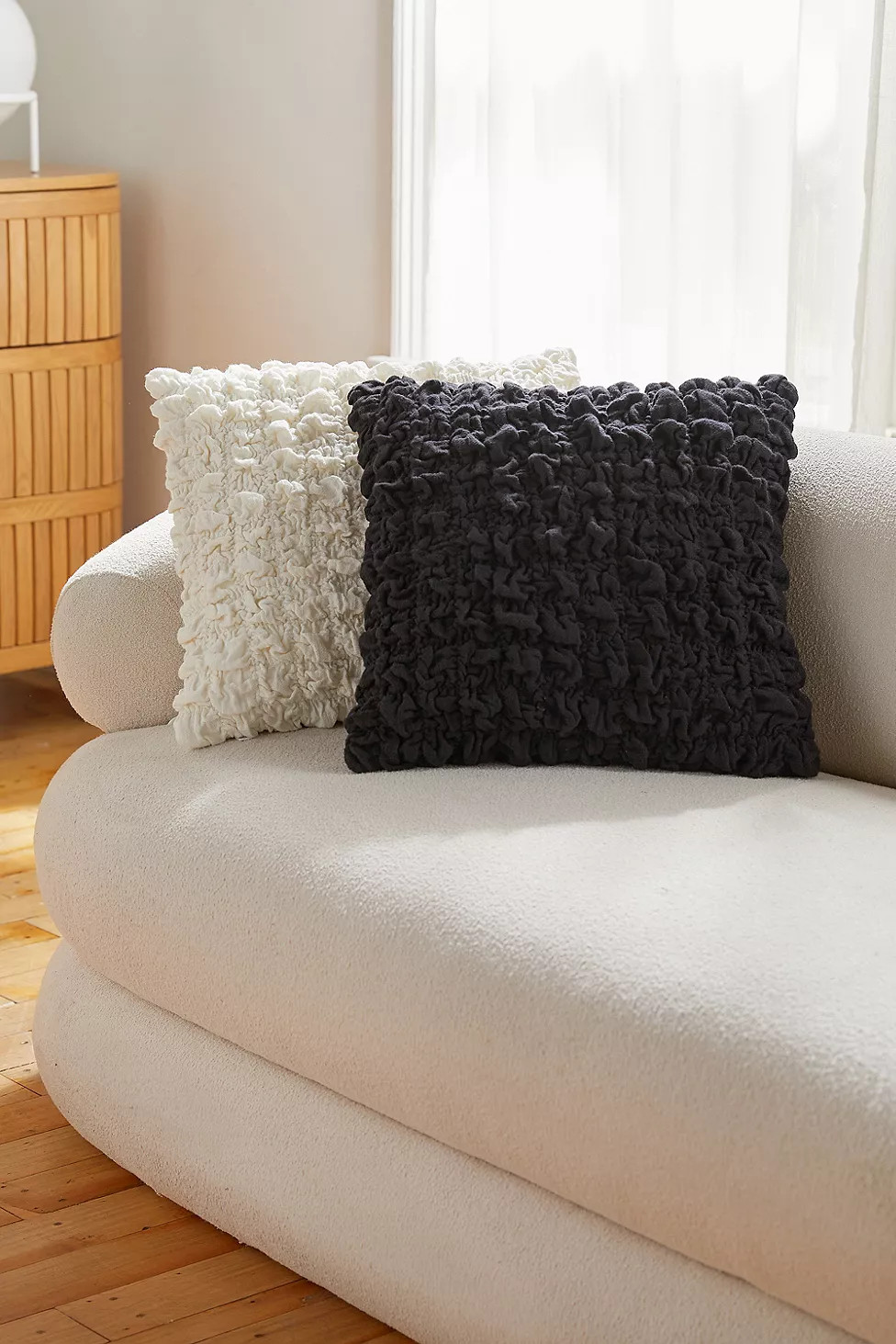 Black Scrunchie Cushion | Urban Outfitters (EU)