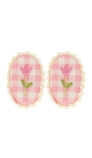 Wild Wawa Crochet Clip Set in Pink. | Revolve Clothing (Global)