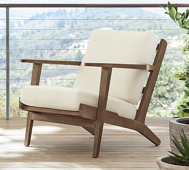 Raylan FSC® Teak Outdoor Lounge Chair | Pottery Barn (US)