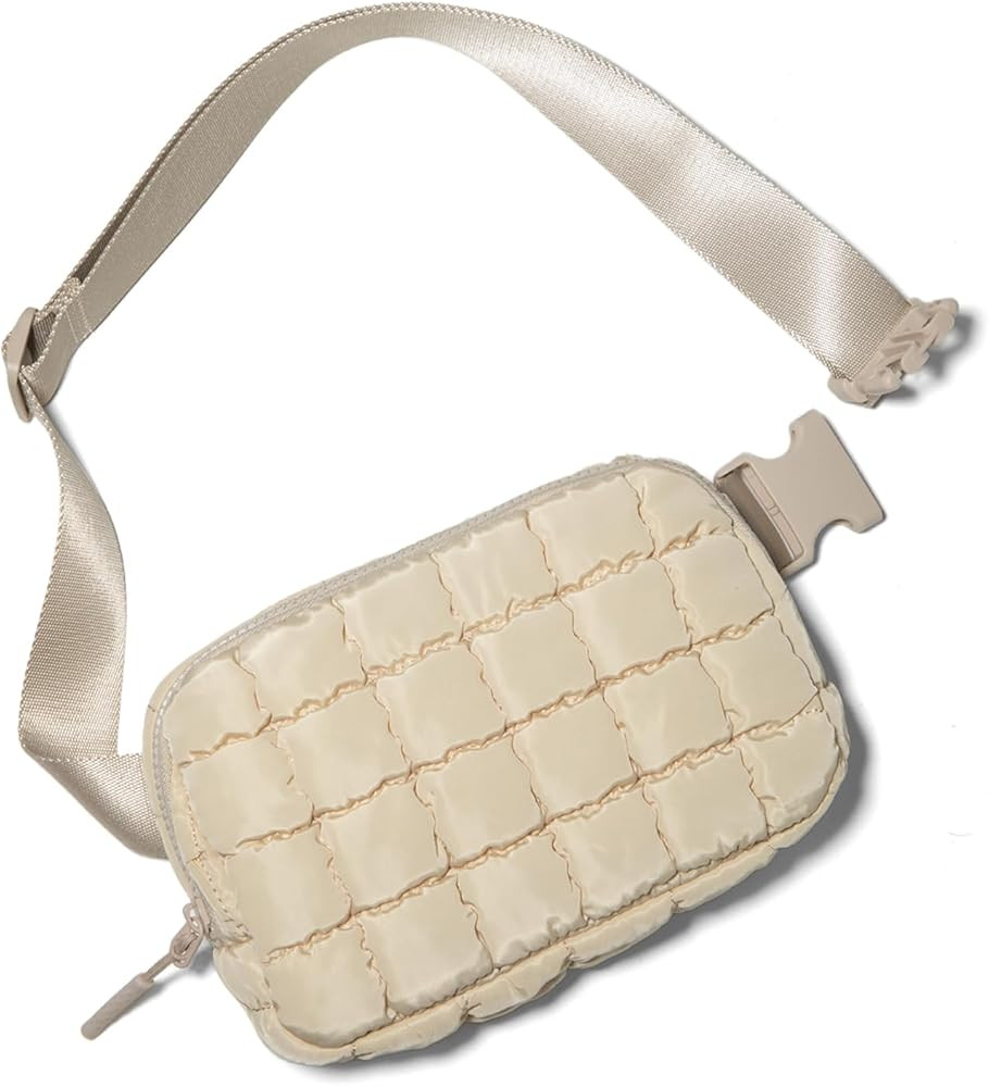 Gitus Trending Gifts for Women Puffer Crossbody Bags for Women Belt Bag Fanny Pack with Adjustabl... | Amazon (US)