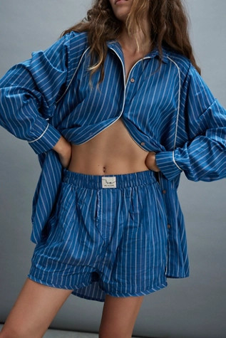 We The Free Day To Day Striped Boxers | Free People (Global - UK&FR Excluded)