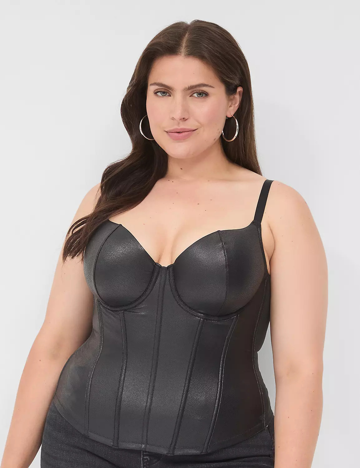 Faux-Leather Corset | Lane Bryant (US)