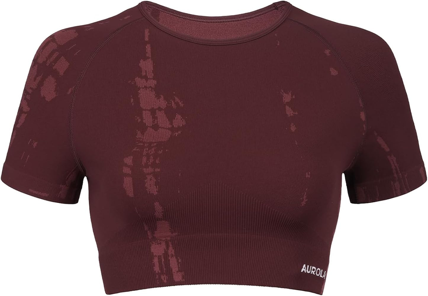 AUROLA Serpent Snake Seamless Workout T-Shirts for Women,Short Sleeve Crop Top Gym Yoga Athletic ... | Amazon (US)