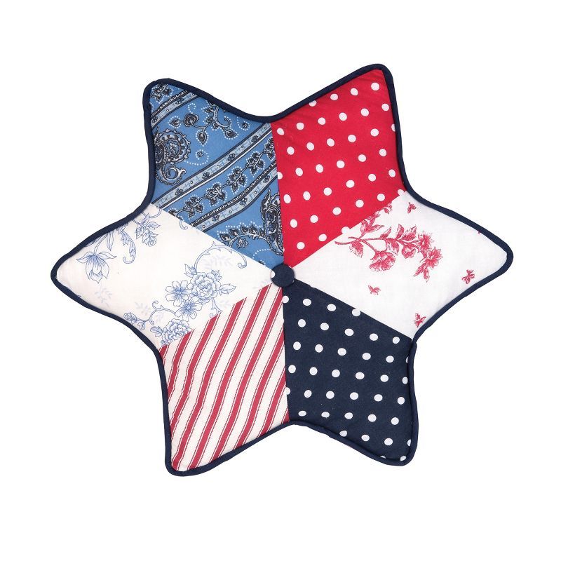 Gallerie II Star Shaped Patriotic 18" x 18" Throw Pillow Decorative 4th of July | Target