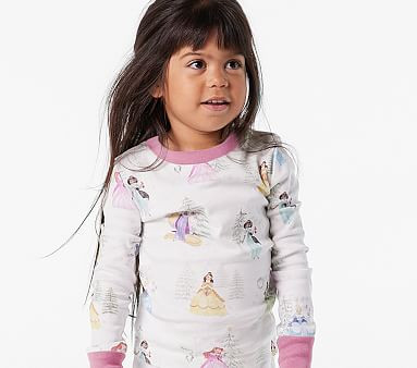 Disney Princess Holiday Organic Pajama Set | Pottery Barn Kids | Pottery Barn Kids