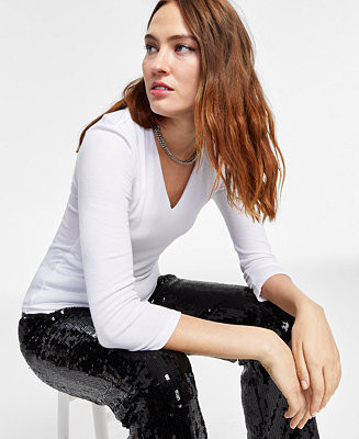 Women's Ribbed Top, Created for Macy's | Macys (US)