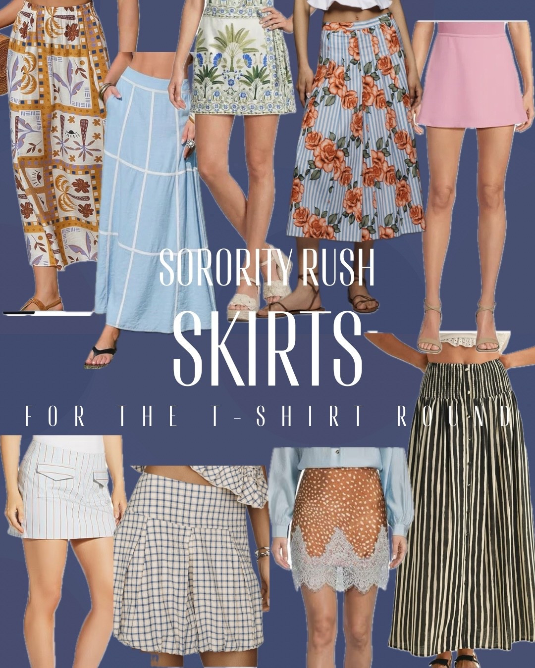 Skirts for sorority rush