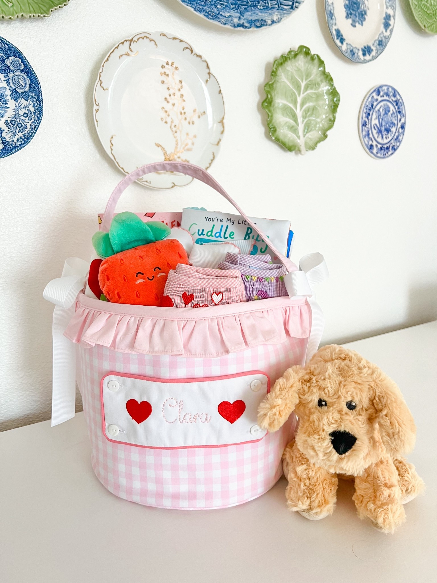 Little girls Valentines Basket / Valentines Day / Baby girl / Mardi Gras Bubble / Heart pajamas / Smocked Heart Set / Mardi Gras Pajamas 

#LTKValentine #LTKKids #LTKBaby