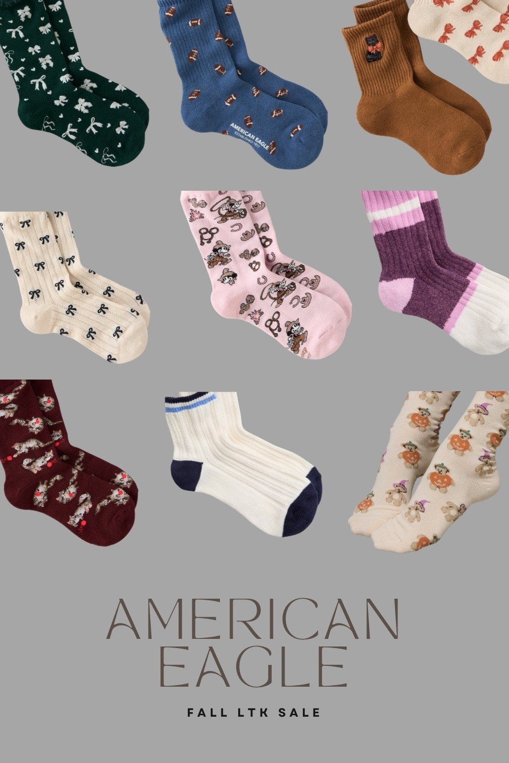 Went for the jeans- stayed for the SOCKS! | #American Eagle | #fallsale | #socks | #cats 

#LTKSeasonal #LTKHalloween #LTKFallSale