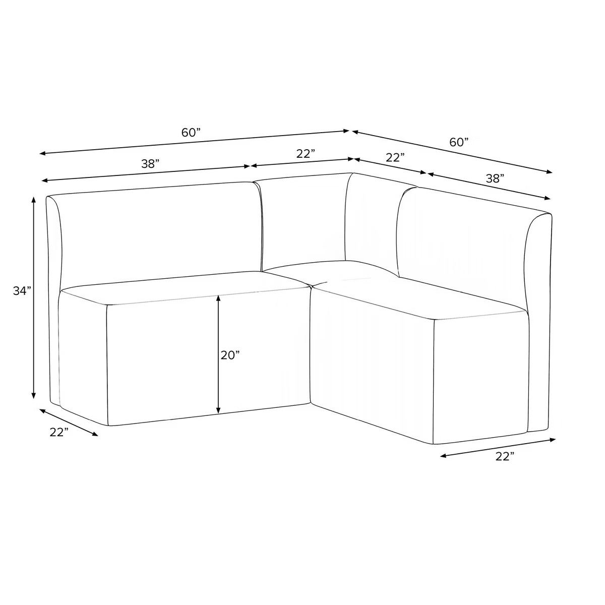3pc Cora Dining Set with Chair and 2 Banquettes - Threshold™ | Target