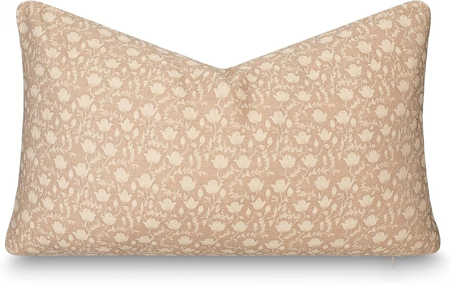 Crumbs Home Modern Farmhouse California Casual Indoor Outdoor Lumbar Pillow Cover, 12"x20" Water ... | Amazon (US)