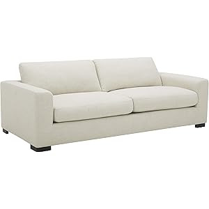 Amazon Brand - Stone & Beam Westview Extra-Deep Down-Filled Sofa Couch, 89"W, Cream | Amazon (US)