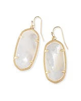 Elle Gold Drop Earrings in Ivory Mother-of-Pearl | Kendra Scott
