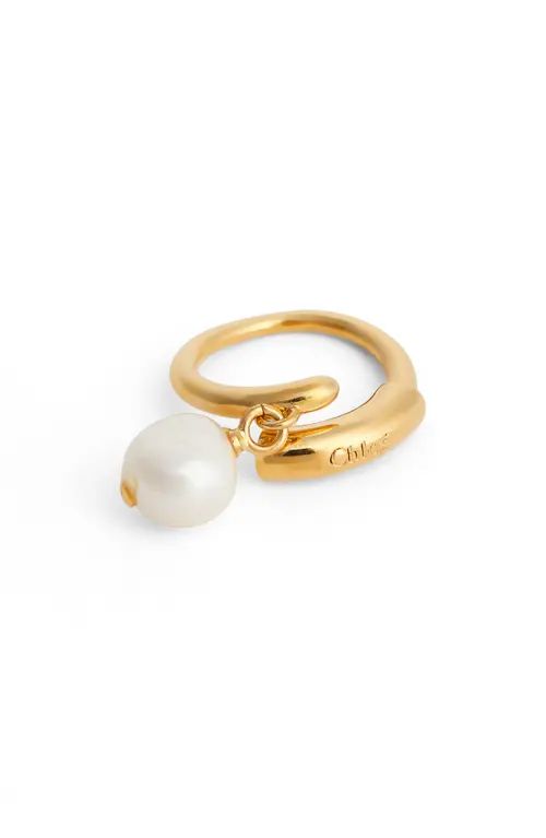 Chloé Darcey Pearl Charm Ring at Nordstrom, Size 4 | Nordstrom