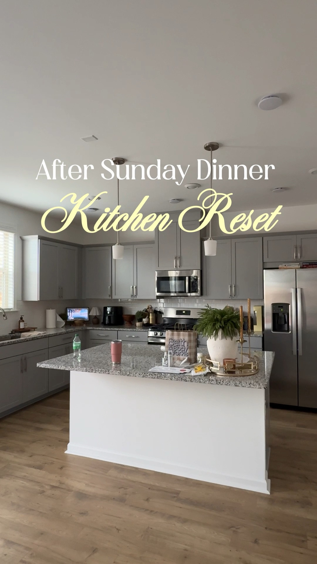 Setting the mood to reset my kitchen after a soulful Sunday dinner. 

#LTKdayinmylife #LTKHome #LTKOver40