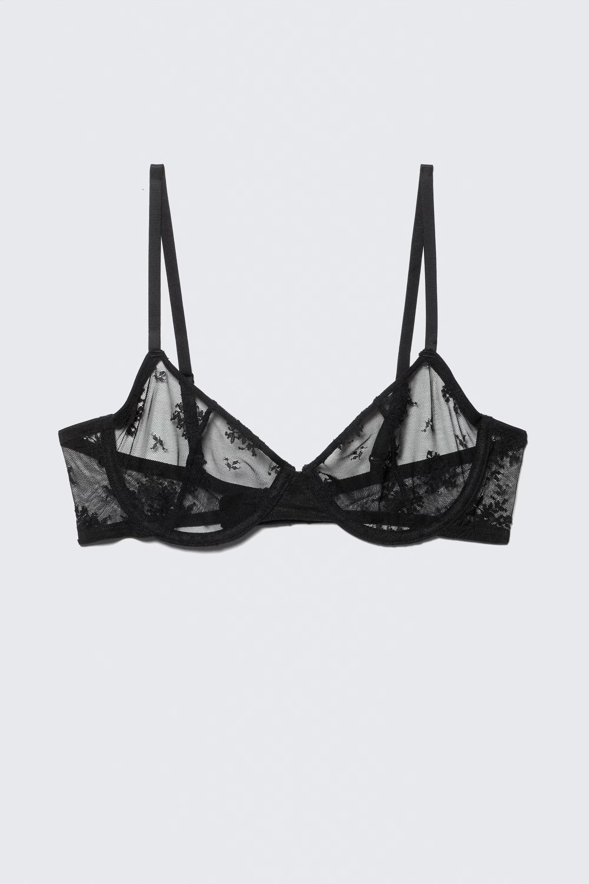 Sheer Lace Underwire Bra | Weekday