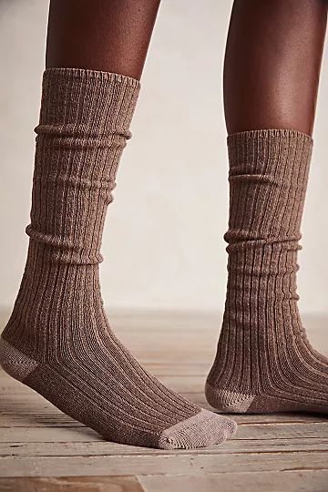 Rib Cashmere Knee High Socks | Free People (Global - UK&FR Excluded)