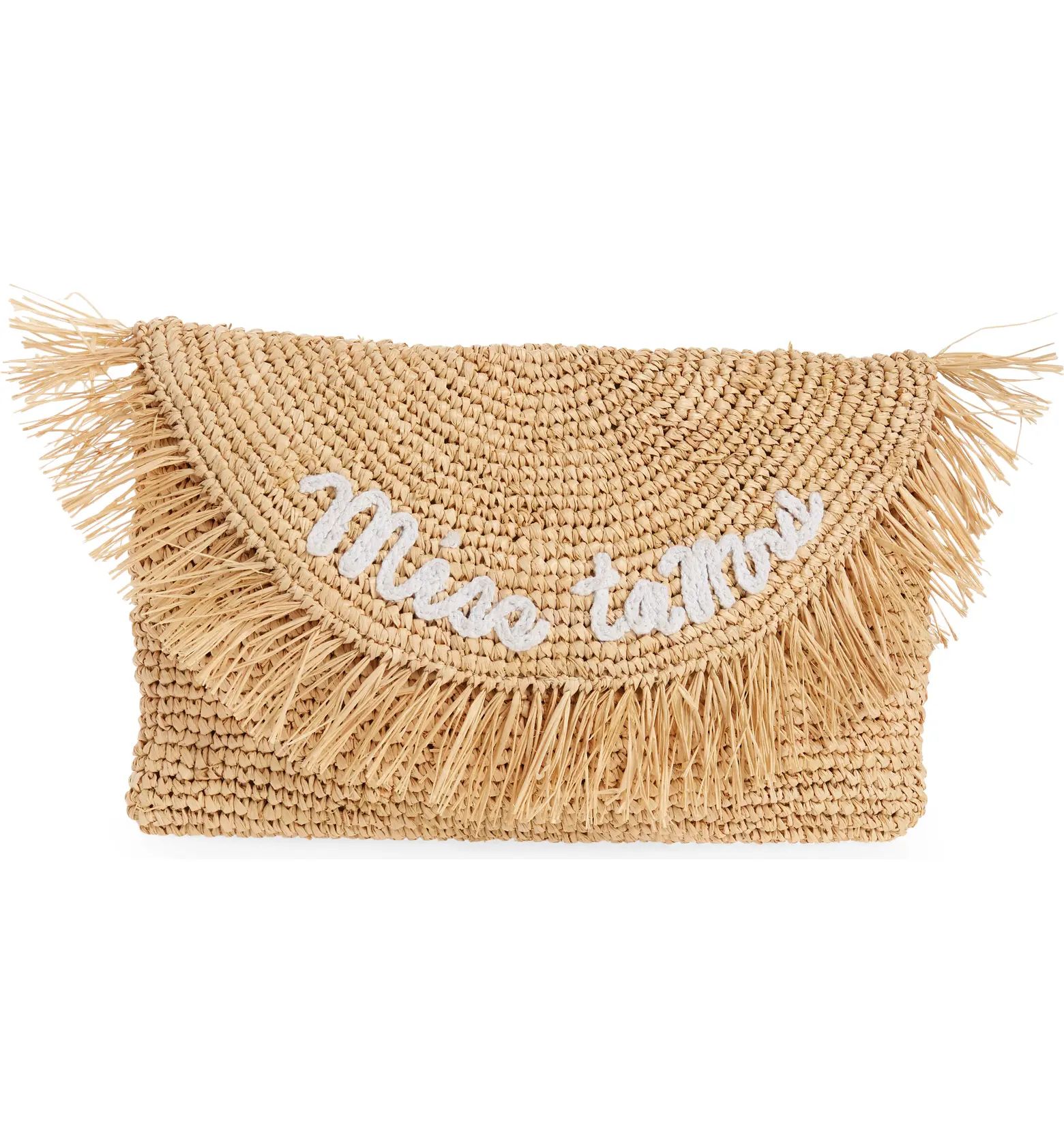 btb Los Angeles Miss to Mrs. Oversize Straw Clutch | Nordstrom | Nordstrom