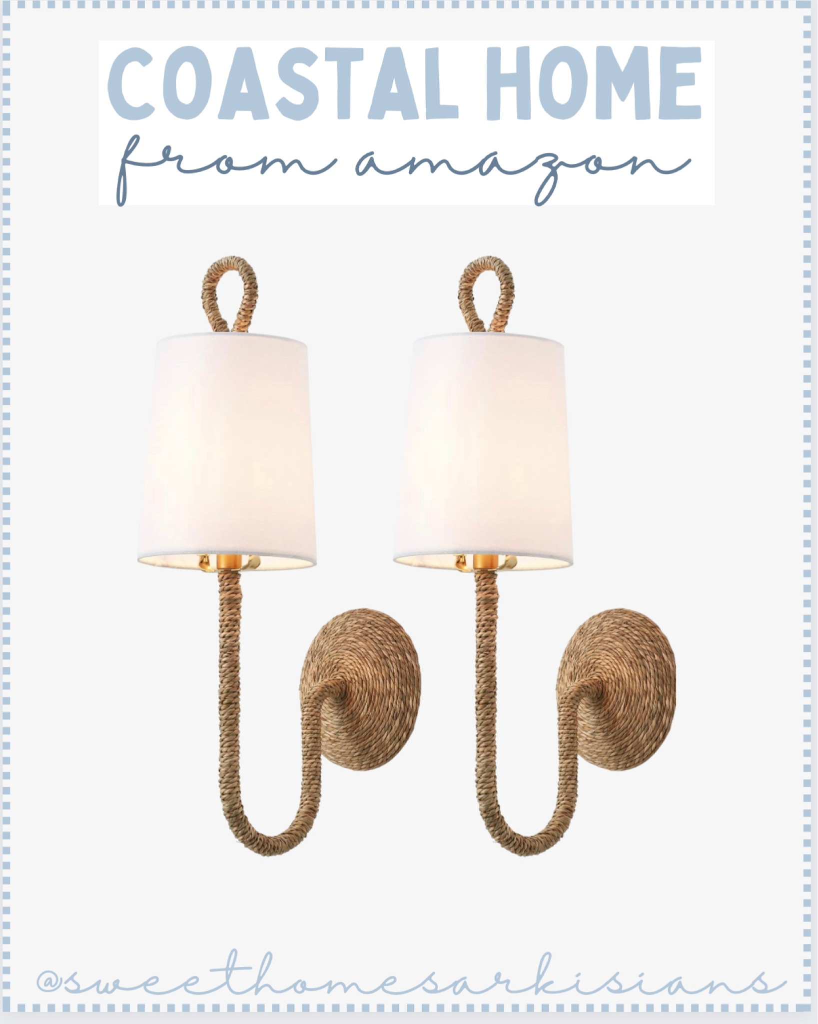 obsessed with these coastal sconces 🤍

#LTKhome