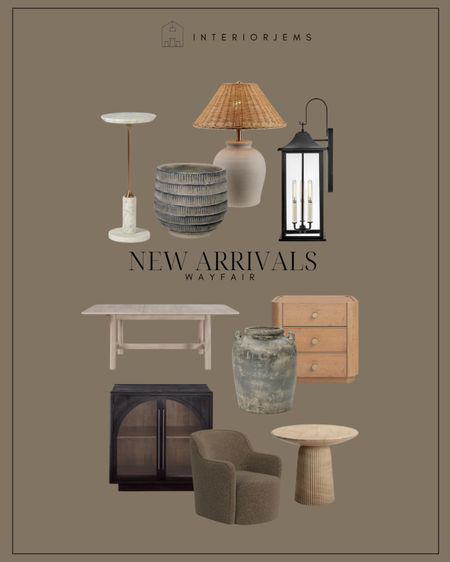New furniture and decor from Wayfair, outdoor wall, sconce, rattan, shade lamp, black arched cabinet, side table, dining table, rustic, dining table, large face, cocktail table, decorative planter, nightstand, end table, on sale from Wayfair

#LTKstyletip #LTKsalealert #LTKhome