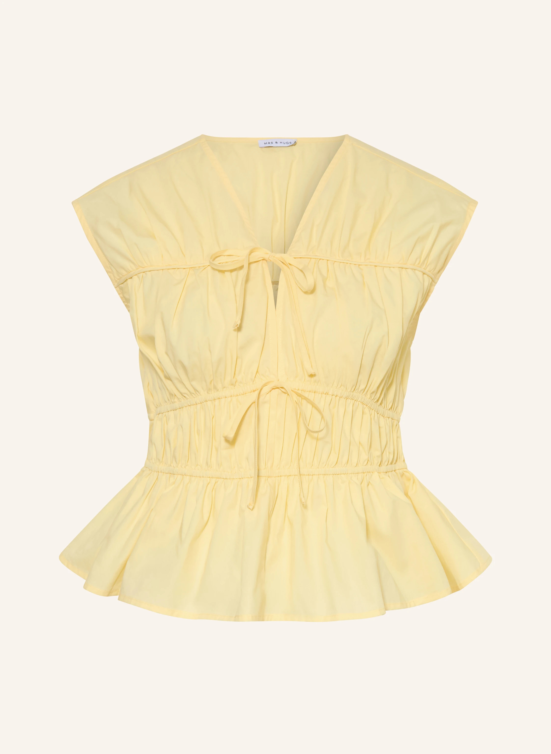 MRS & HUGS Blusentop in hellgelb | Breuninger (DACH)