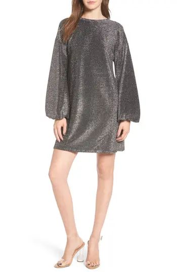 Women's Leith Metallic Shift Dress | Nordstrom