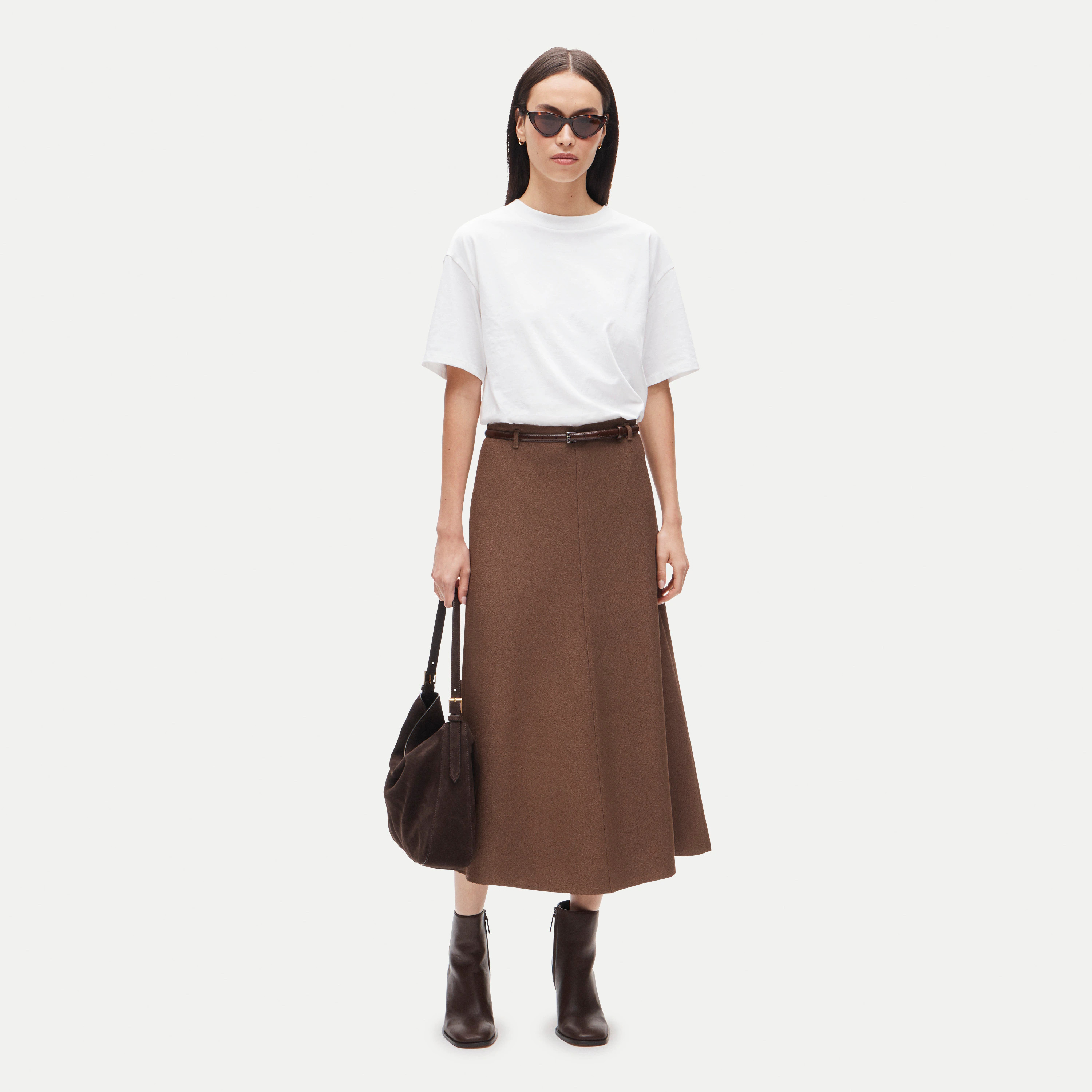 Petite circle skirt in bouclé | J. Crew US