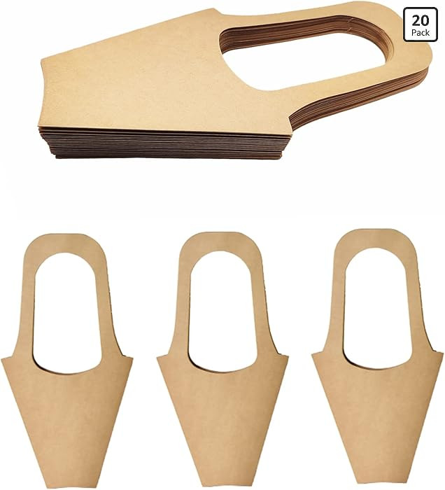 20Pcs Kraft Paper Flower Gift Bags with Handles Flower Bouquet Holders for Mother's Day Easter We... | Amazon (US)