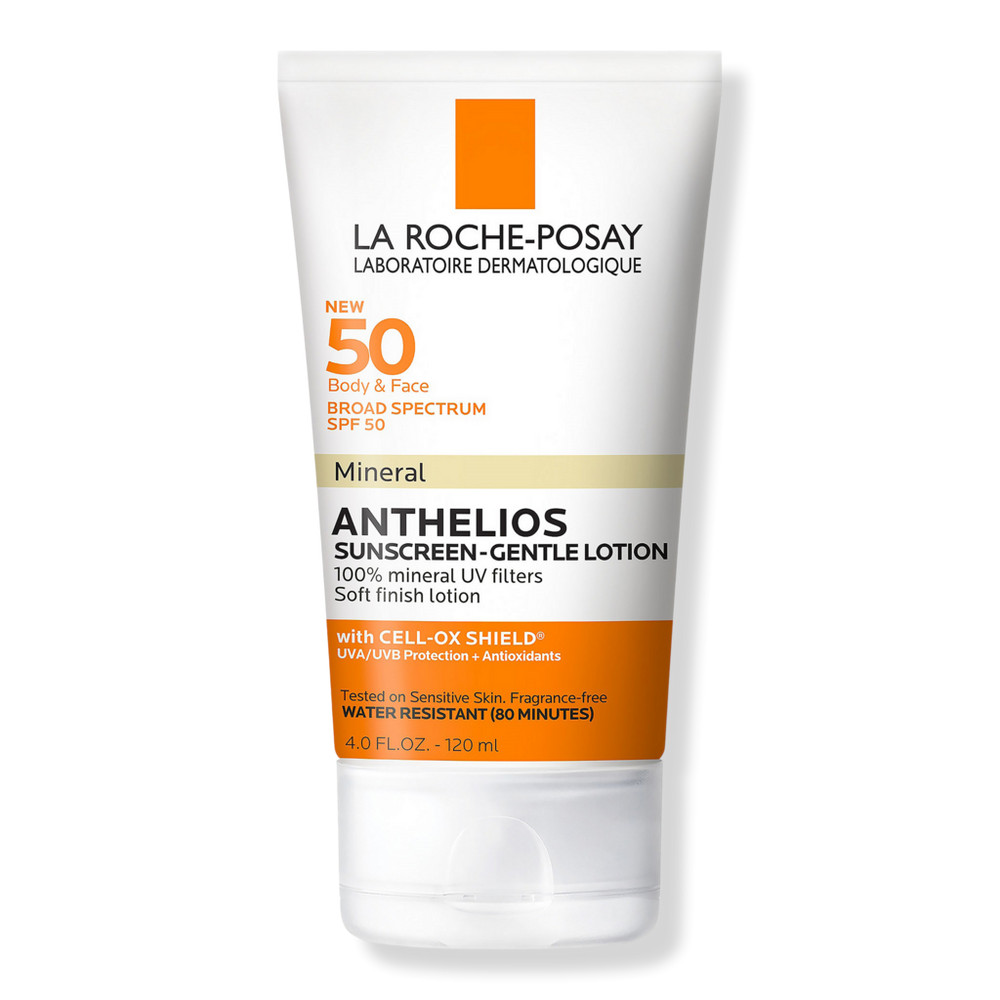 La Roche-Posay Anthelios Body and Face Soft Finish Mineral Sunscreen Lotion SPF 50 | Ulta