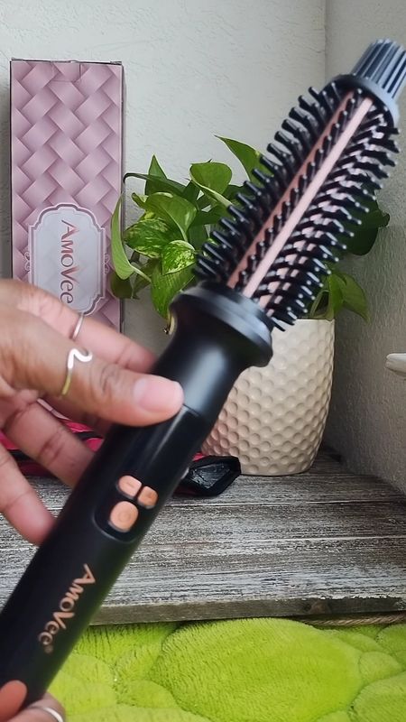 Currently been using this hot curling iron brush on my natural high porosity hair and it gives me great results!😍 My curls last long and I don't have to worry about heat damage.❌ It has an adjustment temperature setting from 270°F to 430°F!🔥

#LTKVideo #LTKbeauty #LTKsalealert