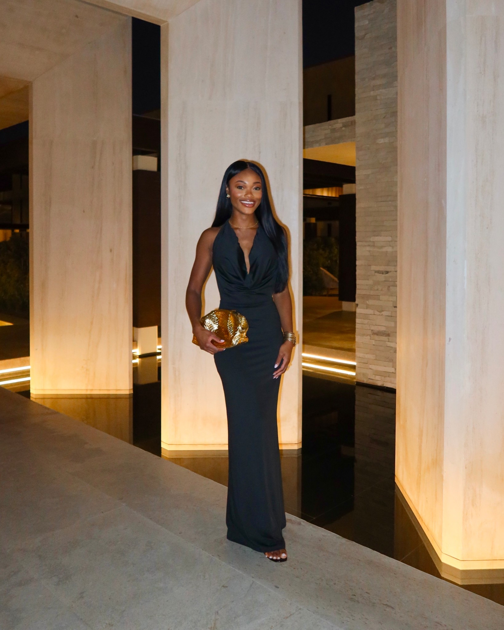 Black dress! Perfect for date night or a wedding guest dress. For size reference, I am wearing a size 2. This dress does run a little big! 

#LTKStyleTip #LTKWedding #LTKSeasonal