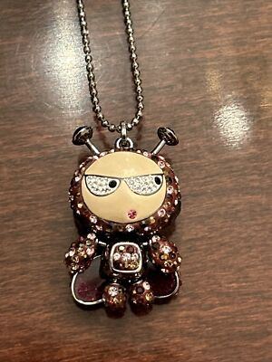 Swarovski Crystal Elvis Doll Beatle Long Necklace, NWOB  | eBay | eBay US