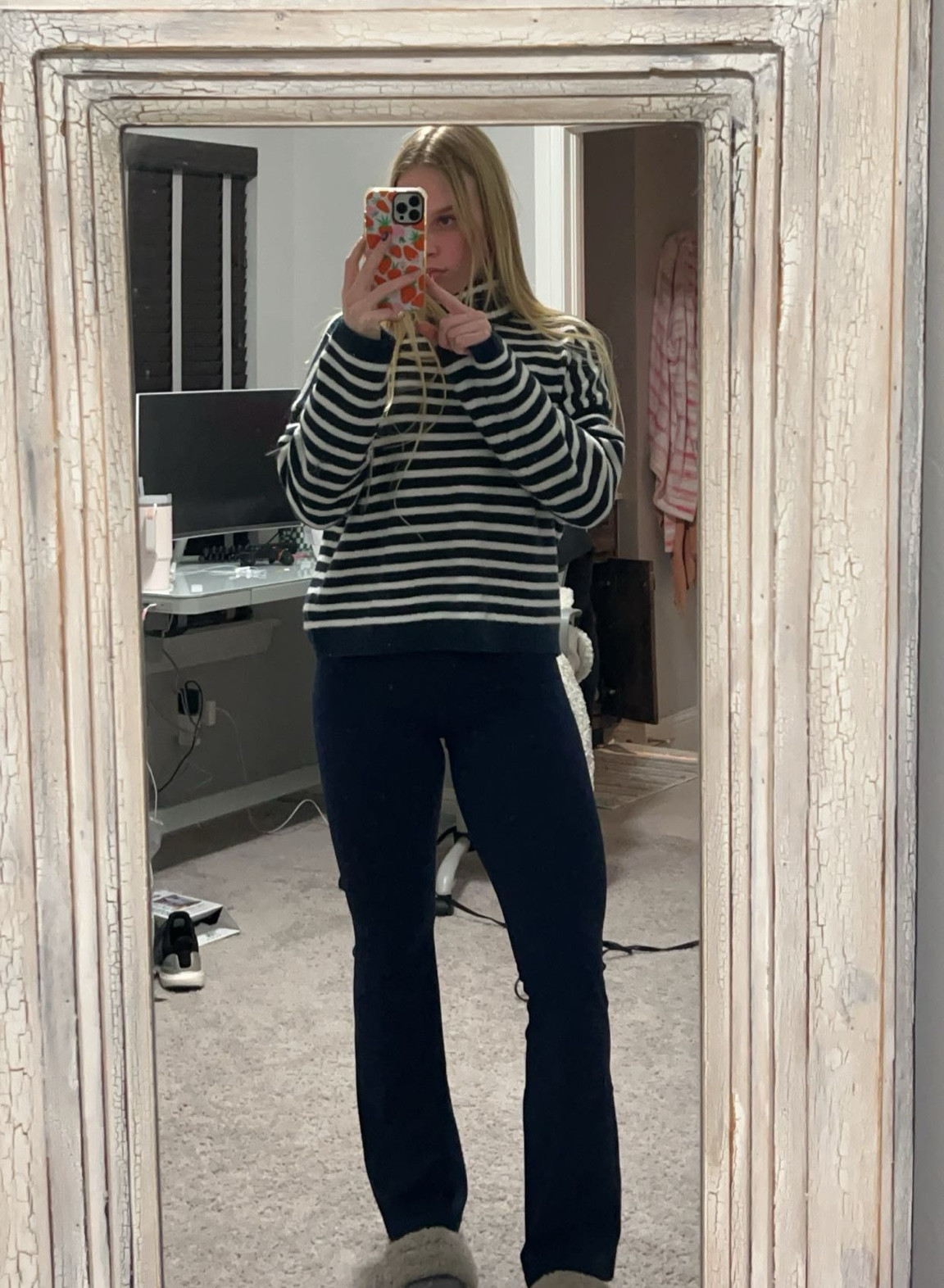 Wearing one of my FAV sweaters from Abercrombie and Fitch!! It’s navy striped and perfect for the winter/colder weather!

#LTKU #LTKSeasonal