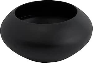 Creative Co-Op Minimalist Round Mango Wood Bowl, Black | Amazon (US)