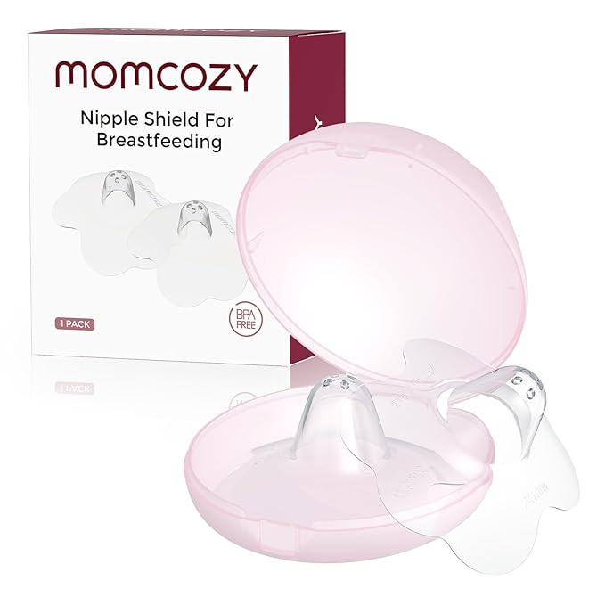 Momcozy Nipple Shields for Breastfeeding Newborn, Contact Nipple Shields Food-Grade Silicone (1, ... | Amazon (US)