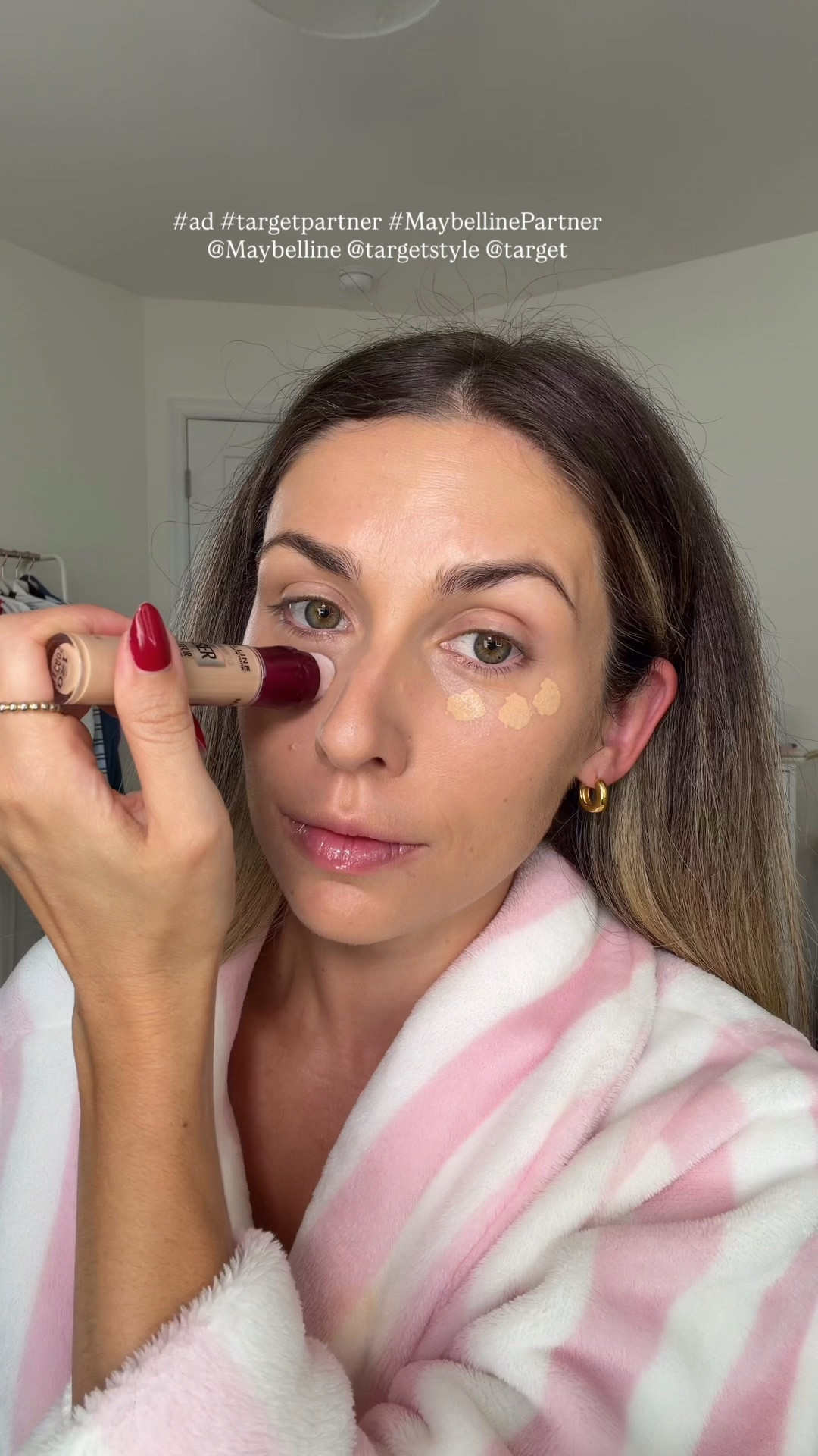 #ad #MaybellinePartner ✨🤍 POV: Your husband asks if you can be ready in 10? Past me would have been stressing, but current me is like we got this! I have a line up of quick & easy @maybelline favorites that always look flawless, are long lasting and can get me out the door! Everything is available at @target and in my LTK! #targetpartner #target @shop.ltk #liketkit